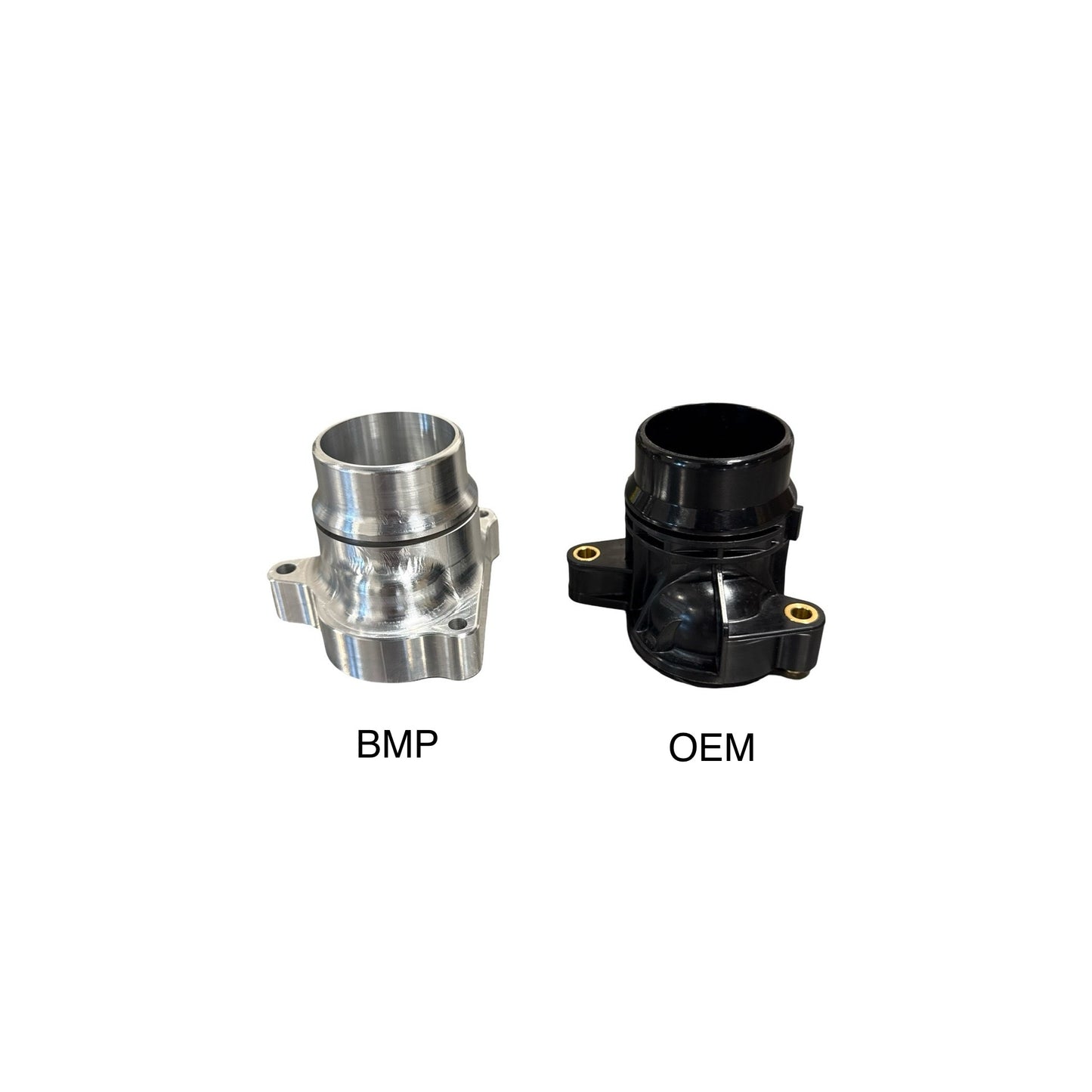 11-25 BMP 6.7 Powerstroke Billet Thermostat Housing - Black Market Performance