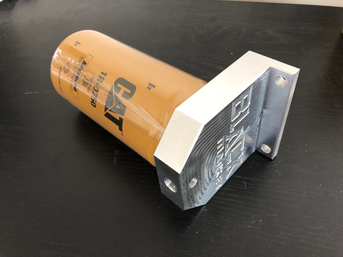 BMP 6.7/5.9 Cummins Front Cat Fuel filter adapter 03-24 | Black