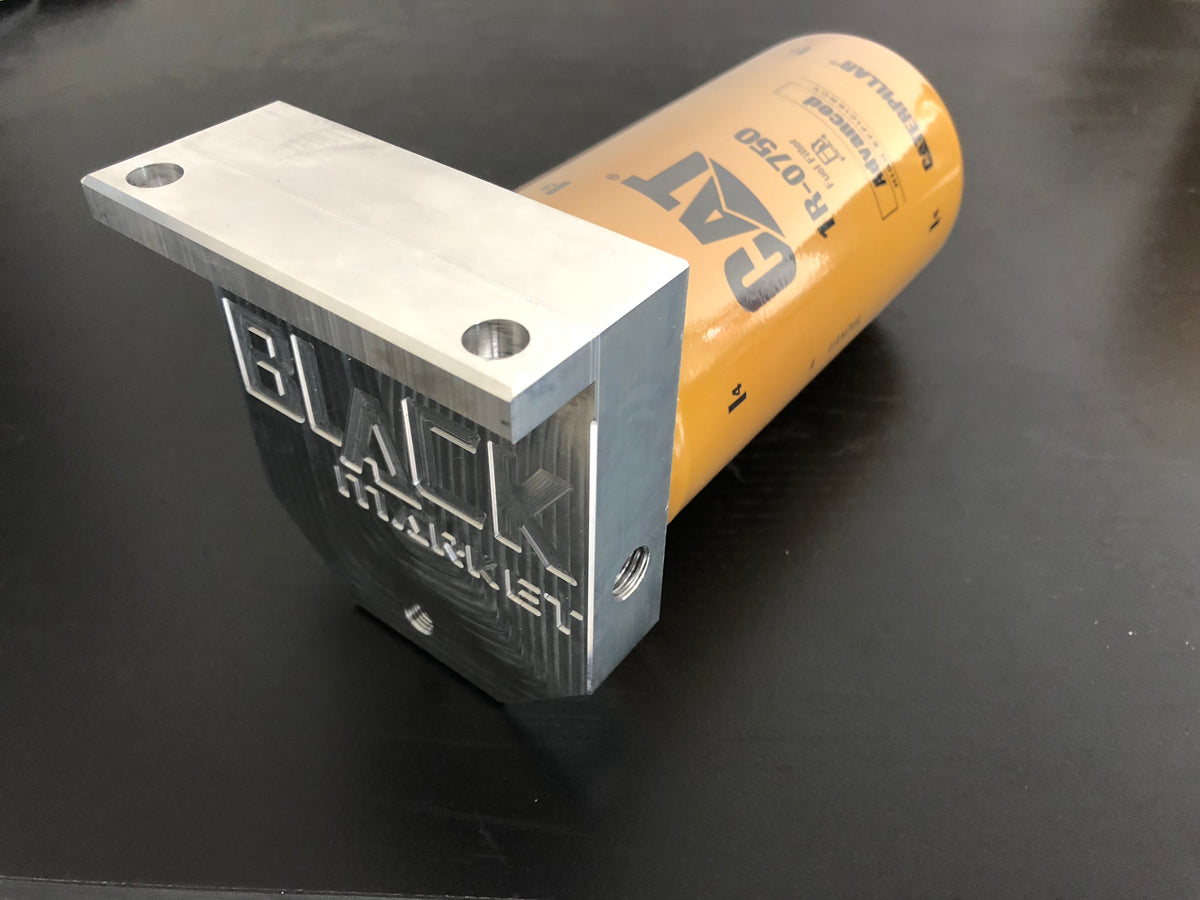 BMP 6.7/5.9 Cummins Front Cat Fuel filter adapter 0324 Black Market