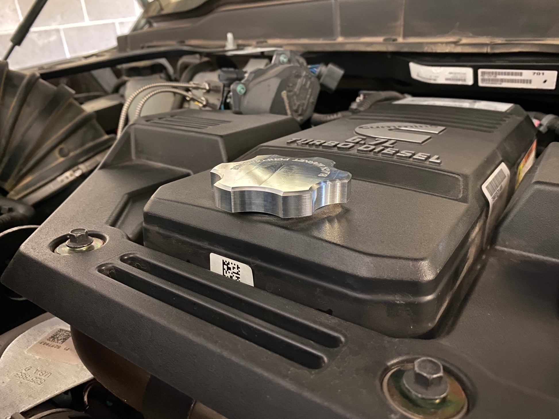 BMP Billet Cummins Oil Cap - Black Market Performance