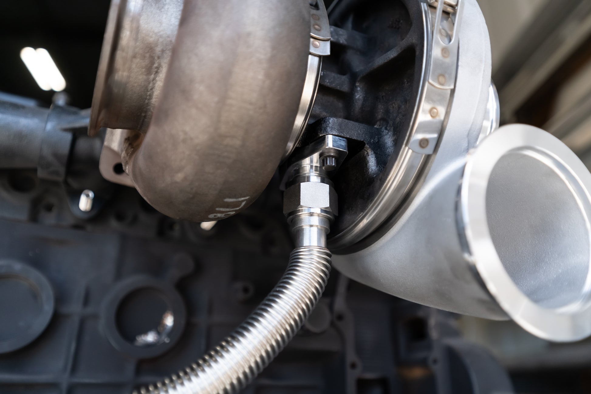 BMP 5.9/6.7 Cummins 12AN Oil Drain Kit 2nd Gen Style - Black Market Performance