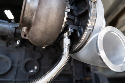 BMP 5.9/6.7 Cummins 12AN Oil Drain Kit 2nd Gen Style - Black Market Performance