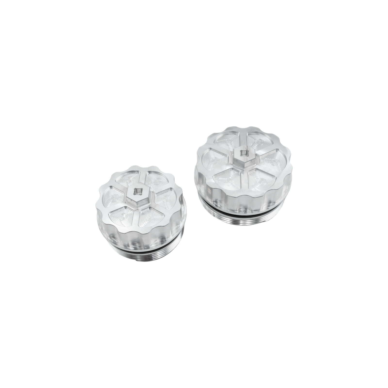 BMP 2025+ 6.7 Cummins Billet Fuel Filter Caps - Black Market Performance