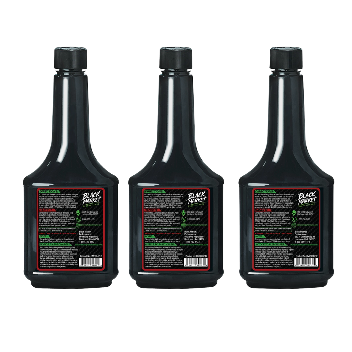 BMP All Season Diesel Fuel Additive/Fuel System Saver 3 Pack