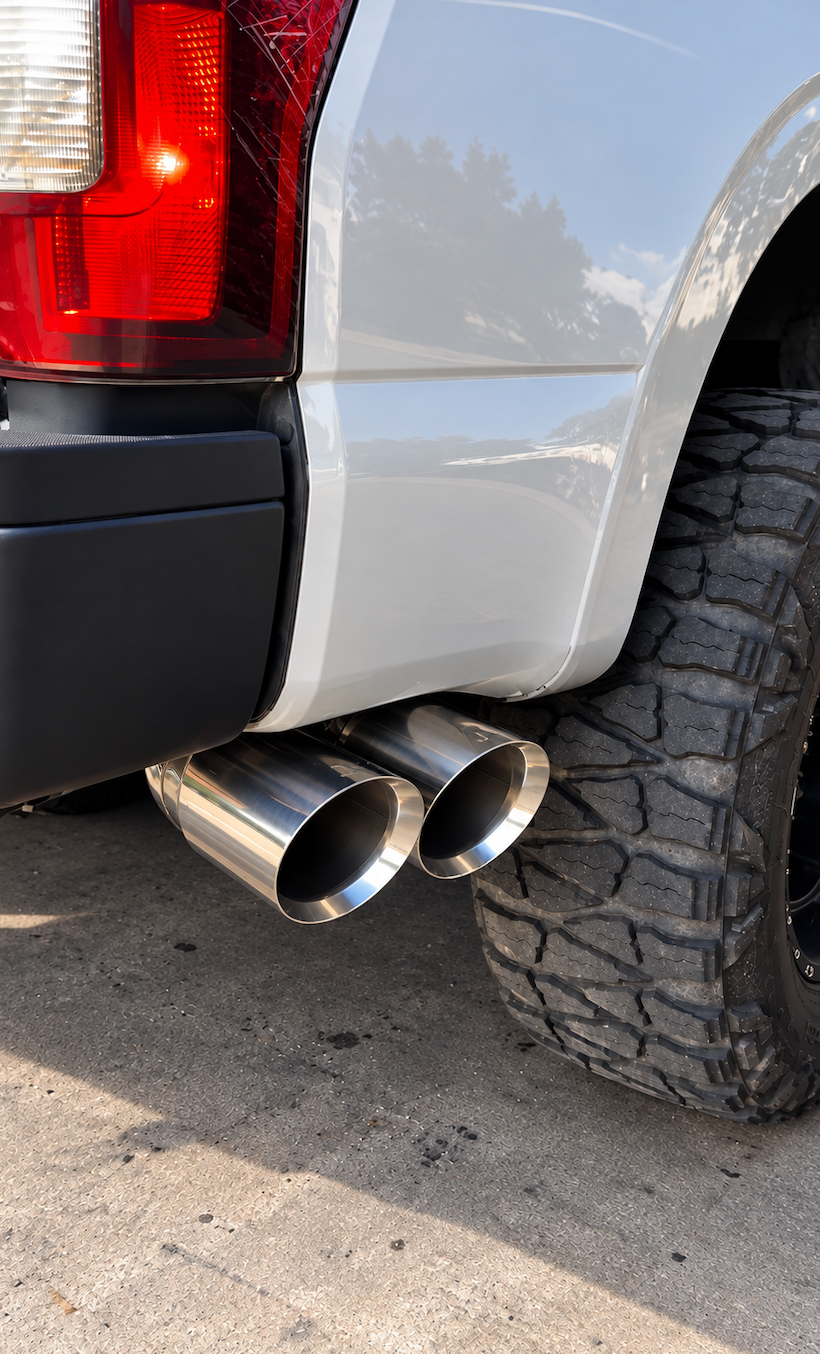BMP Dual 6" Diesel Exhaust Tip Stainless Steel