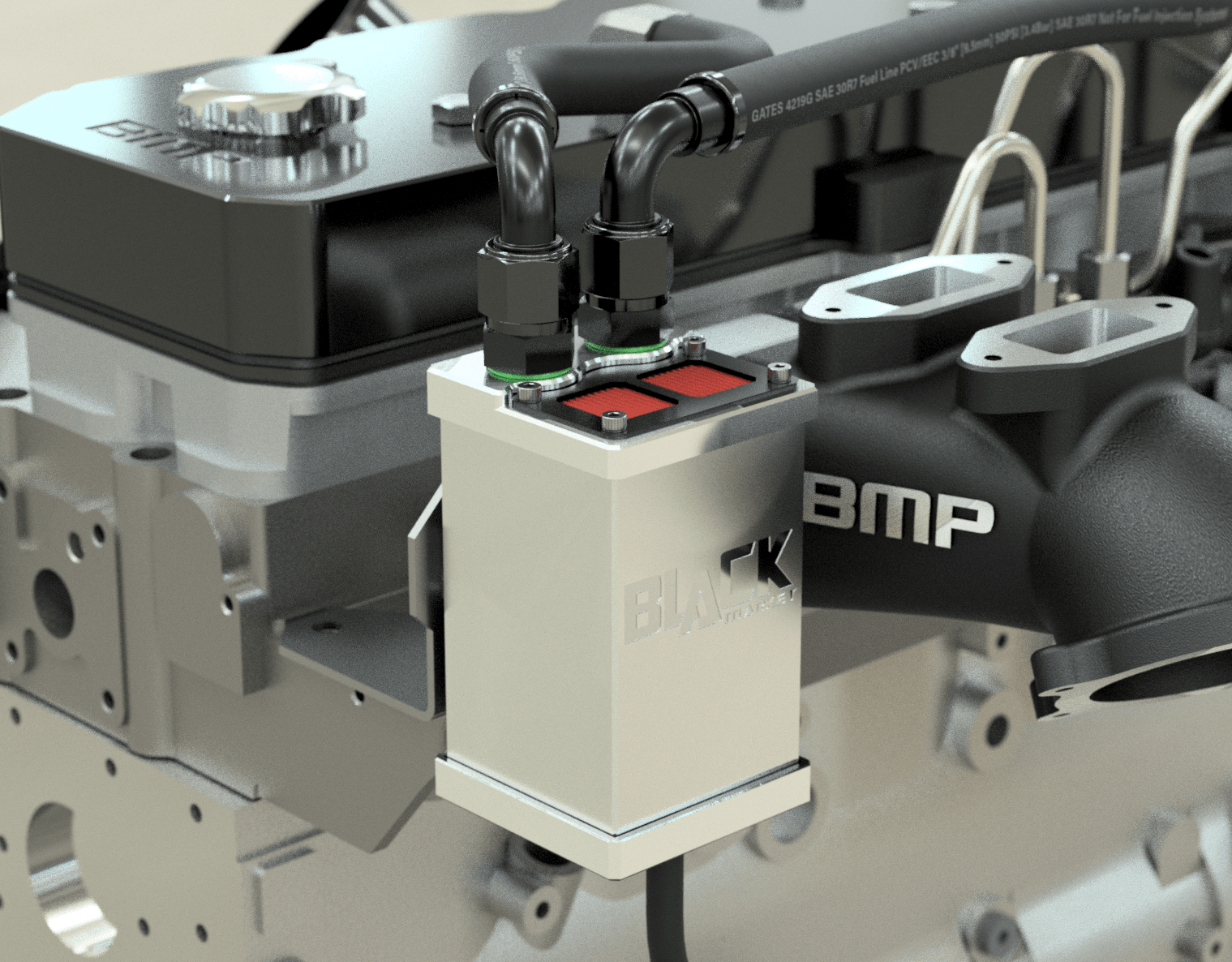 BMP 5.9/6.7 Cummins Billet Oil Catch Can