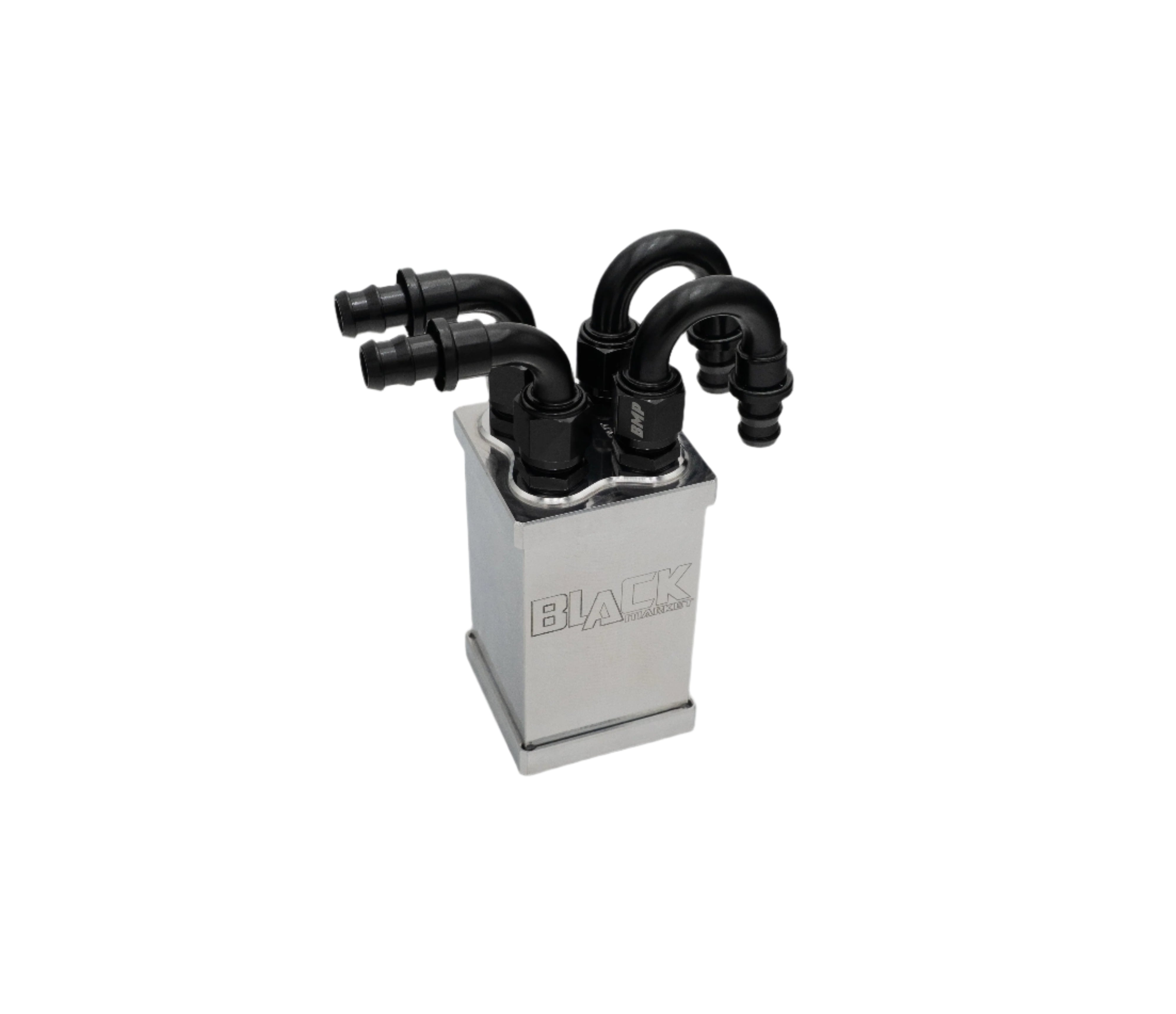 BMP 5.9/6.7 4 Port Cummins Billet Catch Can – Black Market Performance BMP 5.9/6.7 4 Port Cummins Billet Catch Can – Black Market Performance