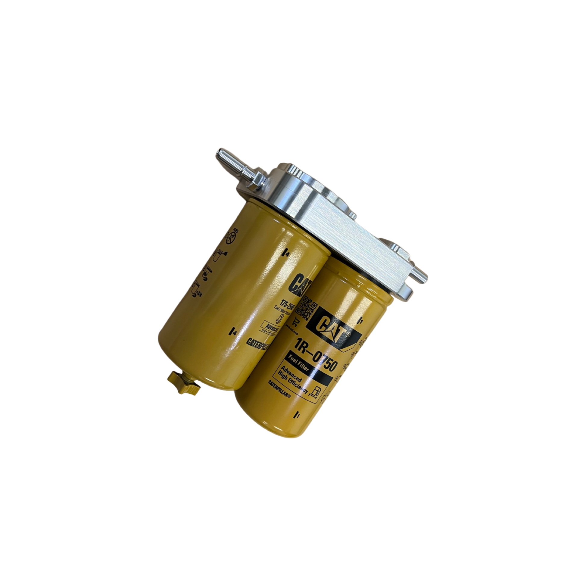 17-19 BMP Dual L5P Cat Fuel Filter Adapter - Black Market Performance