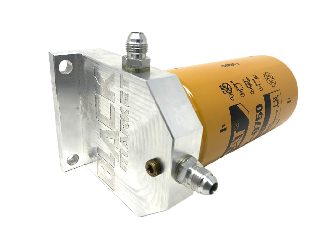 BMP 6.7/5.9 Cummins Front Cat Fuel filter adapter 03-24 | Black